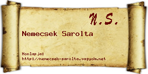 Nemecsek Sarolta névjegykártya